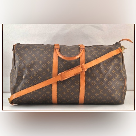 Authentic Louis Vuitton keepall 55 bandouliere travel unisex with strap - Picture 1 of 15